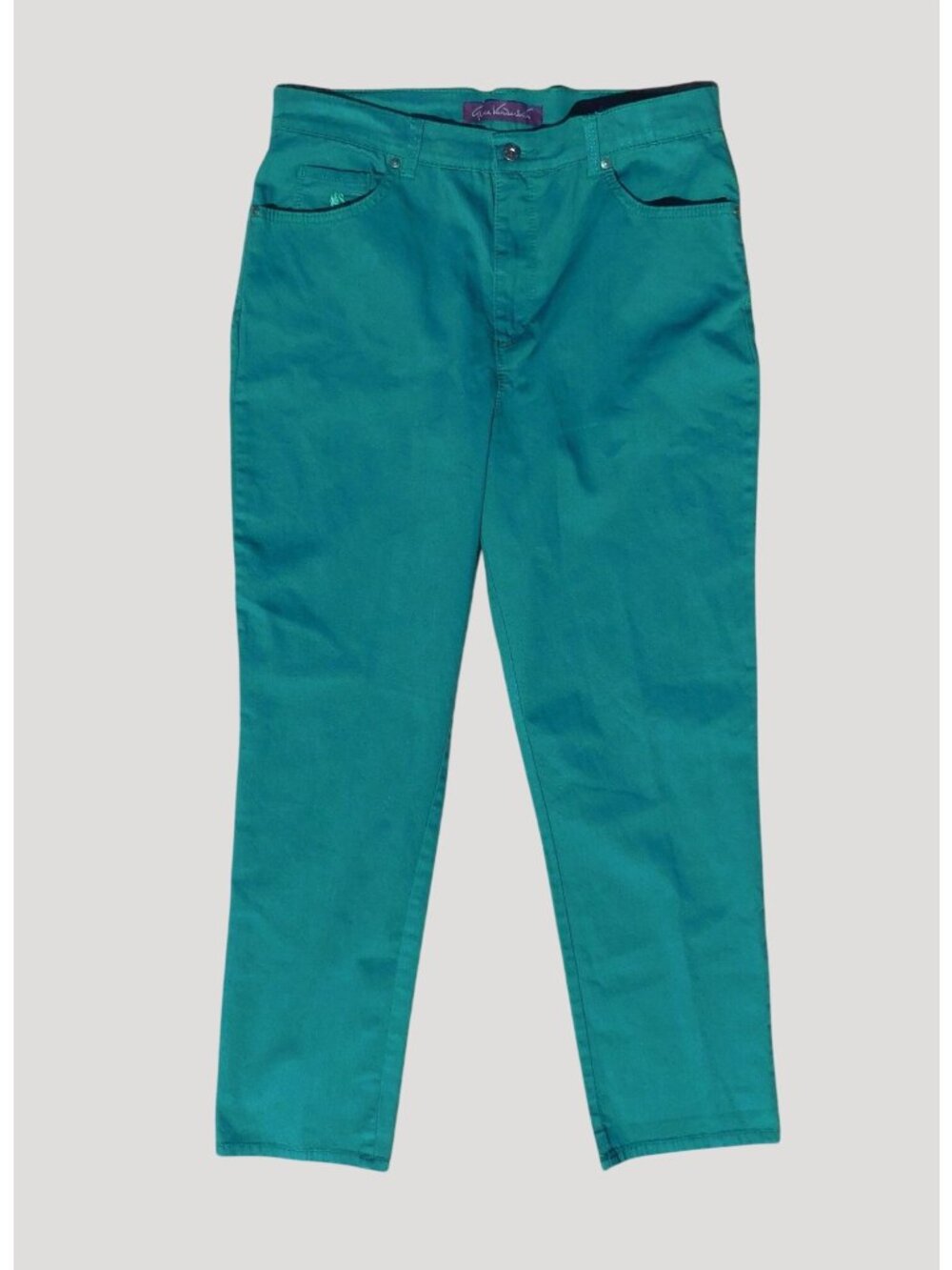 Gloria Vanderbilt Amanda Jeans Women’s 14 Avg Green Classic-Fit Stretch Cotton